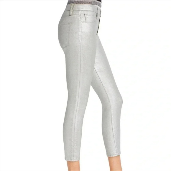 Frame Ali Highrise metallic coated denim - Picture 3 of 11